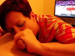 Cougar Stepmom Deepthroats Stepsons Cock