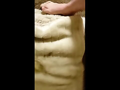 ftm pup pisses on furry blanket