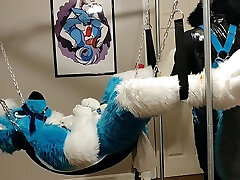 bitch pup gets fistfucked side view