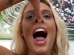 Inside beautiful girl Nose ob bed view