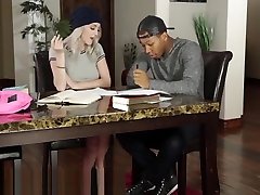 Riding My Math Tutors Big Black Cock