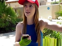 Cosplaying teen fucking stepbrother and giving blowjob