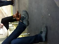 dangling feet