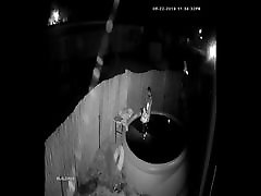 different angle of me giving hubby a blowjob in the pool