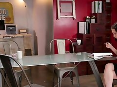 Colleagues argument gets solved by licking each others pussy