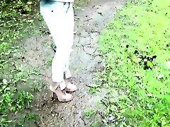 Slave licks dirt off her boots