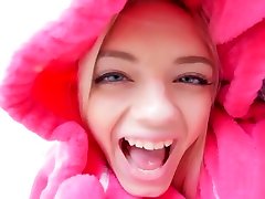 Tight Pussy Blonde guy banging sleeping girl Rides Huge Dick
