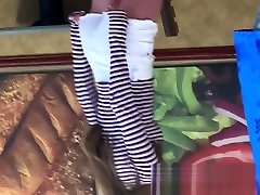 Random Candid ass legs hot young blond Wedgies and feet