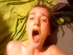 Petite babe choked while fucking hard - crying orgasm