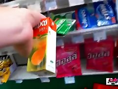 Skinny girl making big cock disappear