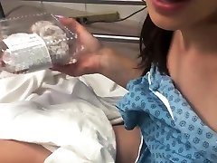 european hot brunette whore - Public Hospital Handjob for visiting BF