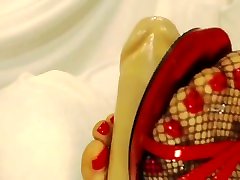 foot sissy boy eat cum delight
