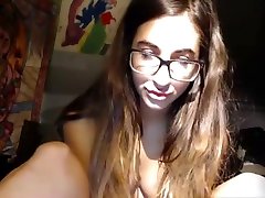 Secretive Teen Masturbates Quietly for Stranger With Dad in Other Room