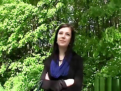 Busty euro tart blows a public agent