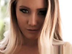 Gagging blonde haired whore deep throats