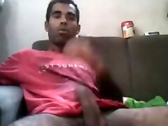 horny dany table showing off his slab of meat on cam