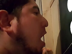 büro kerl visits mir während seine pause