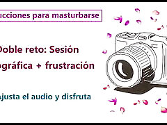 JOI hentai en espanol. Charlotte y su sesion fotografica.