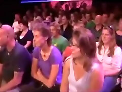 German Girl Strips for Ticket on TV