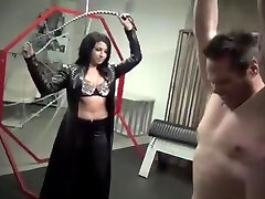 A BRUTALLY female neighbour catch BULLWHIPPING. Starring Goddess Amber Lee