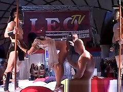 hot fuck on public show stage