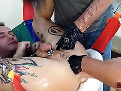 очень,очень жесткий фистинг с двумя активными демо-4