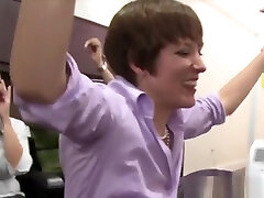 CFNM fullon xxx skanks sucking stripper at work