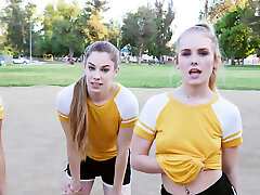 BFFS - Sexy Teens Share Their Coachs Fat Cock