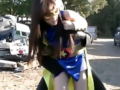 Japanese superheroine defeat