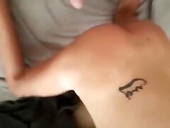 Second time at getting his fat cock in my virgin ass crying in pain