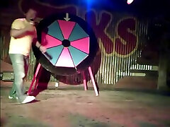 Stripping game girl gets fully naked on stage