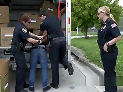 Brunette gets co-worker to suck some dick