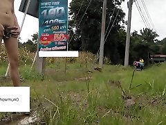 caught by old man working on field