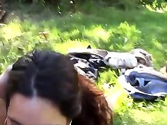 Couple fucks on a onli mom sex son in the nature