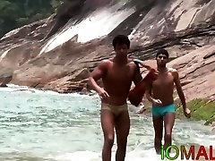 Latino Junior and Kaike raw fucking hard outdoors
