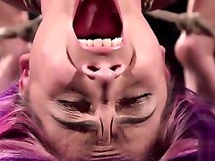 Hot Latina, Kristina Rose in tight bondage and suffering.