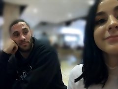 Pawg thickumz Violet Rain gagging on strangers cock