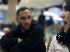 Pawg thickumz Violet Rain gagging on strangers cock