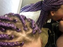Deepthroat blowjob in the changing room. First person, 60 FPS.