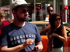 Romi Rain on Naked News Topless in Public!