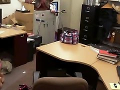 ebony jazzy chick gets her shaved pussy screwed at the pawnshop
