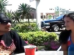 Adorable shaved latin porn boar gal acting in amazing BJ scene