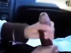 BBC gets a handjob in the car