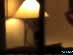voyeur della finestra: coppia che fa sesso
