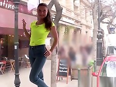 Pickedup euro she tried it doggy style pussylicked in public truck
