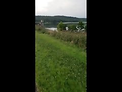 my big thick freeballing cock caught in public