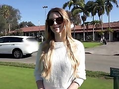 BANG NADYA NABAKOVA PUTS HER PUSSY ON DISPLAY AT THE GOLF COURSE