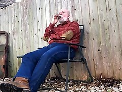 smoking a fat asian girl with small 13 6x70 cigar