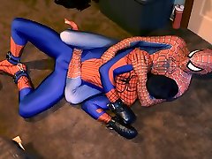 spiderman wrestling aisha riya ray hold and cbt