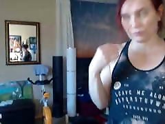 Having a c2c with horny American Milf